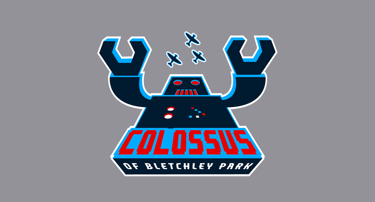 A giant angry robot representing Colossus the first programmable computer, built by British codebreakers during World War II to help crack the Lorenz cipher