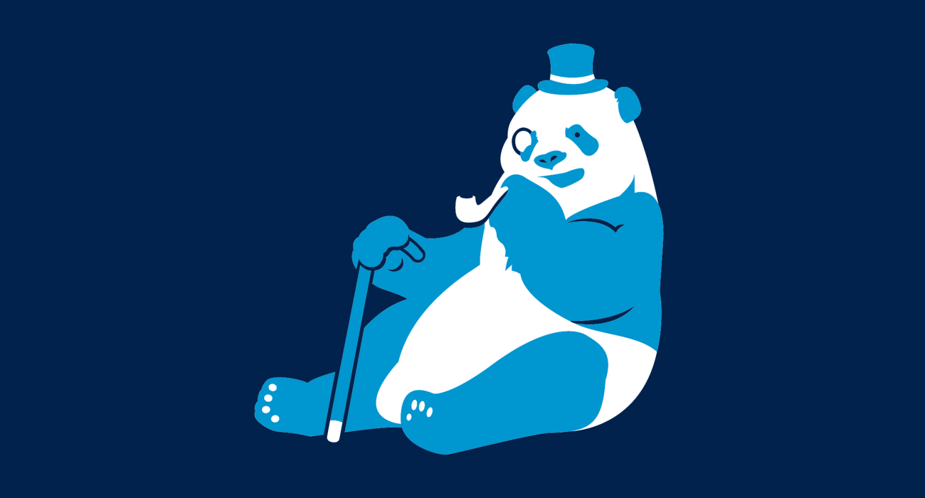 A fancy pants panda, dressed to the nines and ready for a night out on the town
